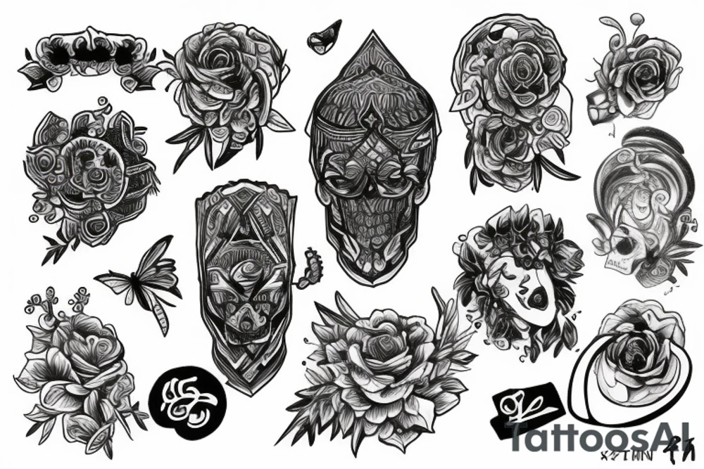 Р & К tattoo idea