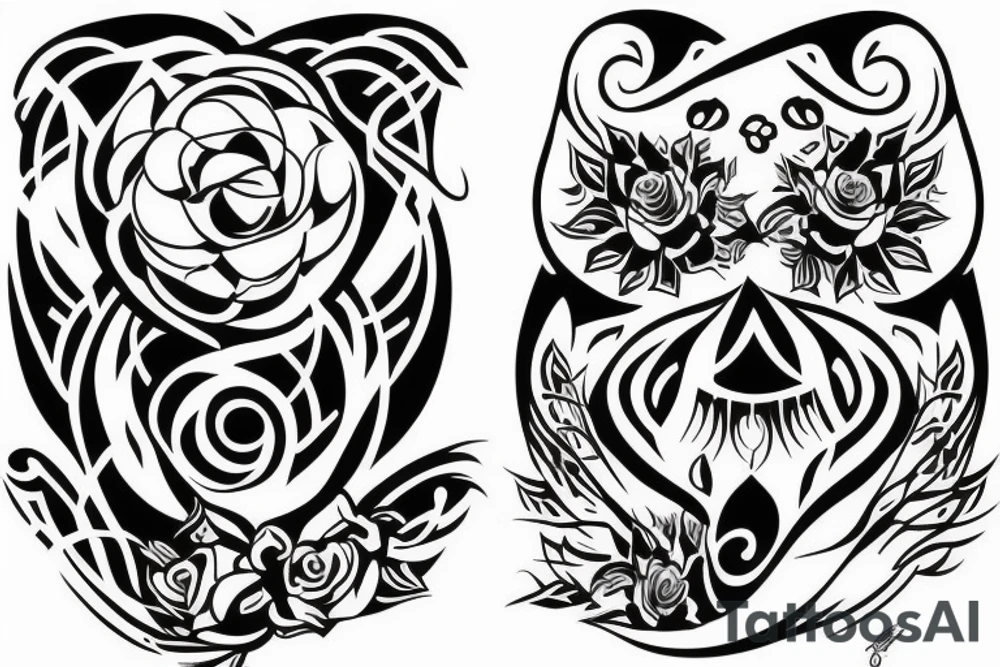 Р & К tattoo idea