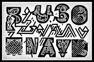 letters P & K tattoo idea