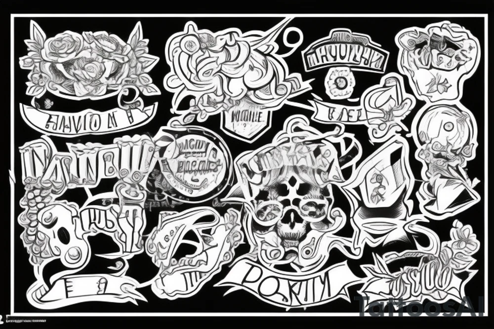 Паучиха с зеркалом и помадой tattoo idea