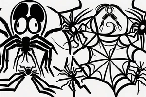 Spider with mirror tattoo idea