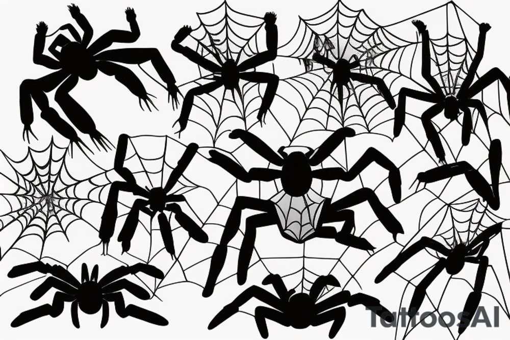 Spider with mirror tattoo idea
