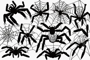 Spider with mirror tattoo idea