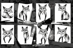 dance fox tattoo idea