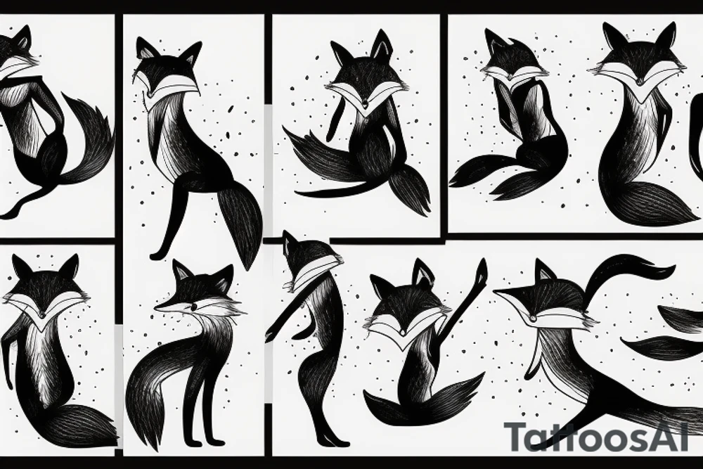 dance fox balet tattoo idea