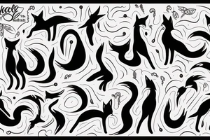 dance fox balet tattoo idea