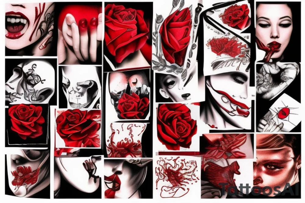 Red iv tattoo idea