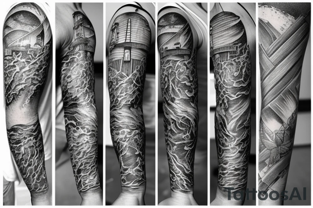lighthouse tattoo idea