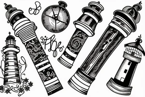 lighthouse tattoo idea
