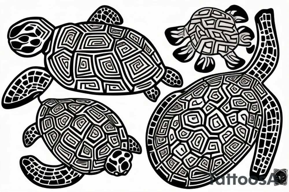 Spirit turtle tattoo idea