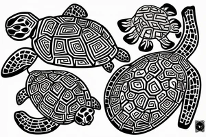 Spirit turtle tattoo idea