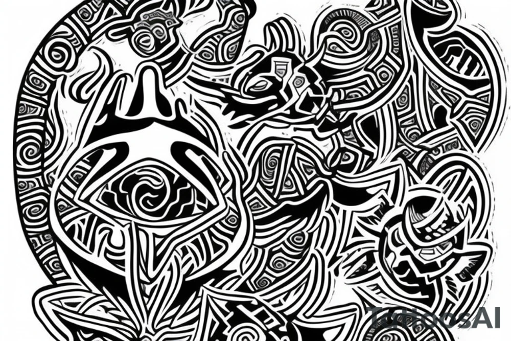 Spirit turtle tattoo idea