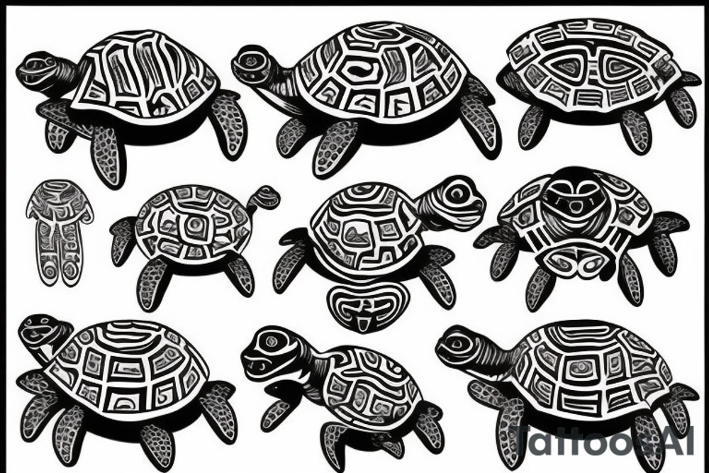Ghost turtle tattoo idea