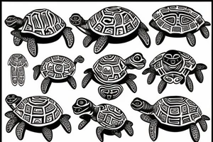 Ghost turtle tattoo idea