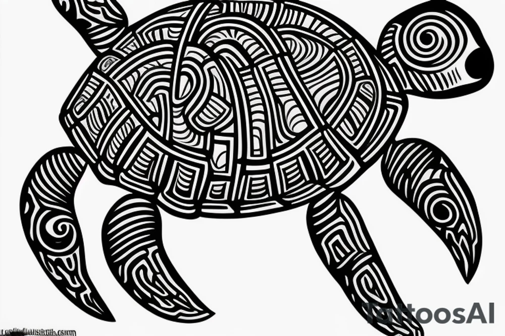 Turtle tattoo idea