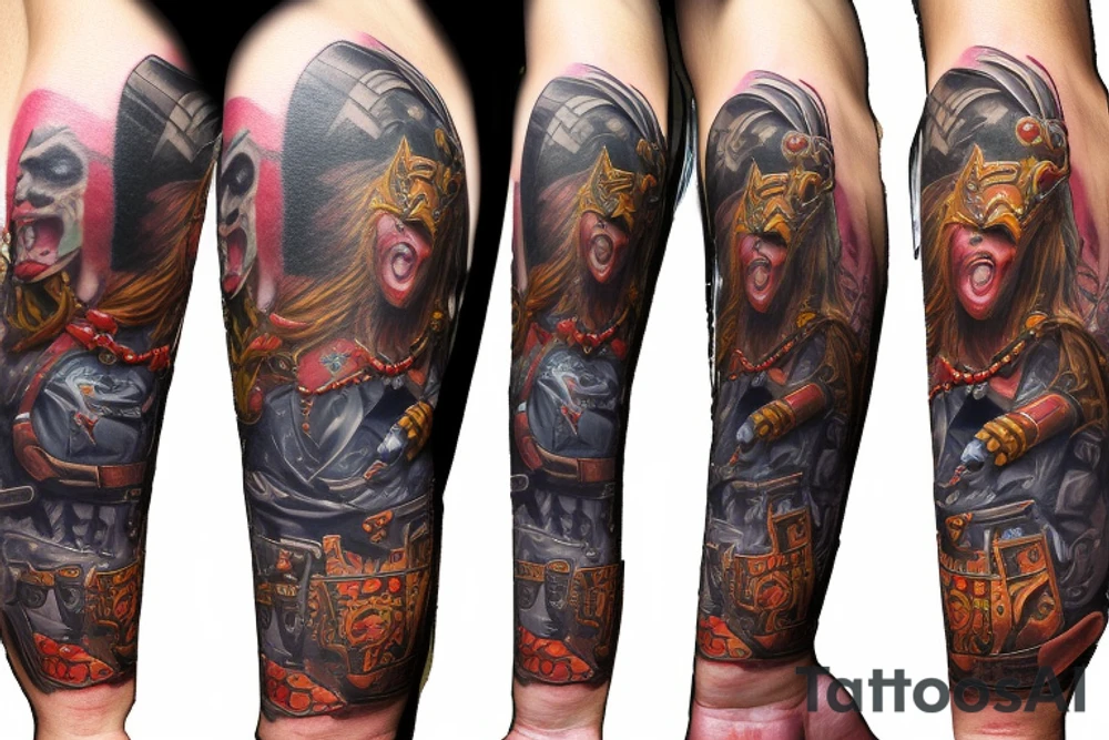 trash polka horde warcraft logo tattoo idea