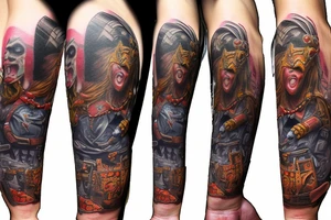 trash polka horde warcraft logo tattoo idea
