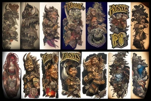 trash polka horde warcraft logo tattoo idea