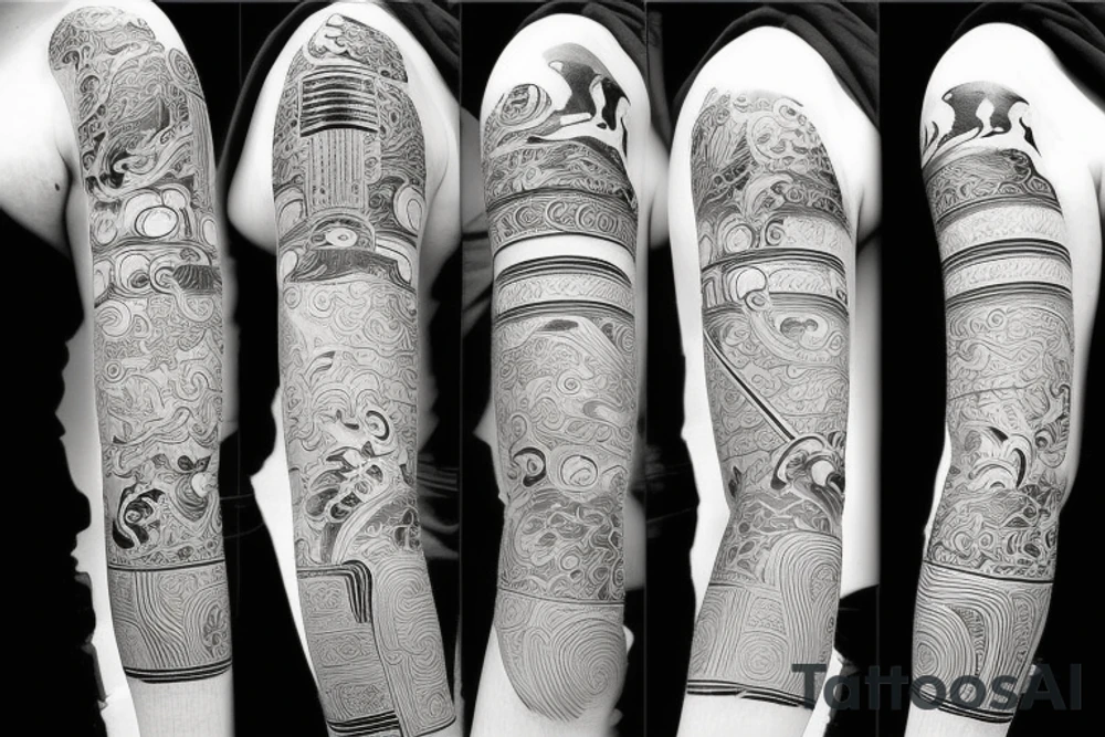 Ancient samurai tattoo idea