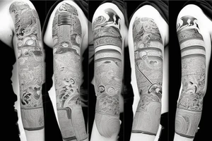 Ancient samurai tattoo idea