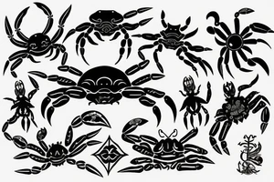 crab zodiac tattoo idea