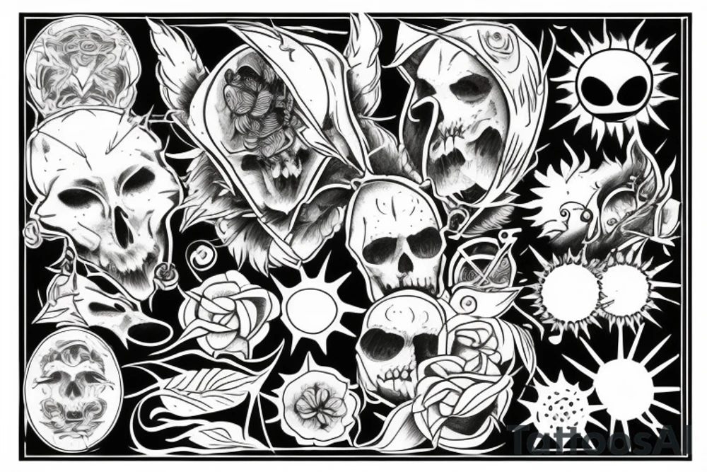 Sun shine down on us all tattoo idea