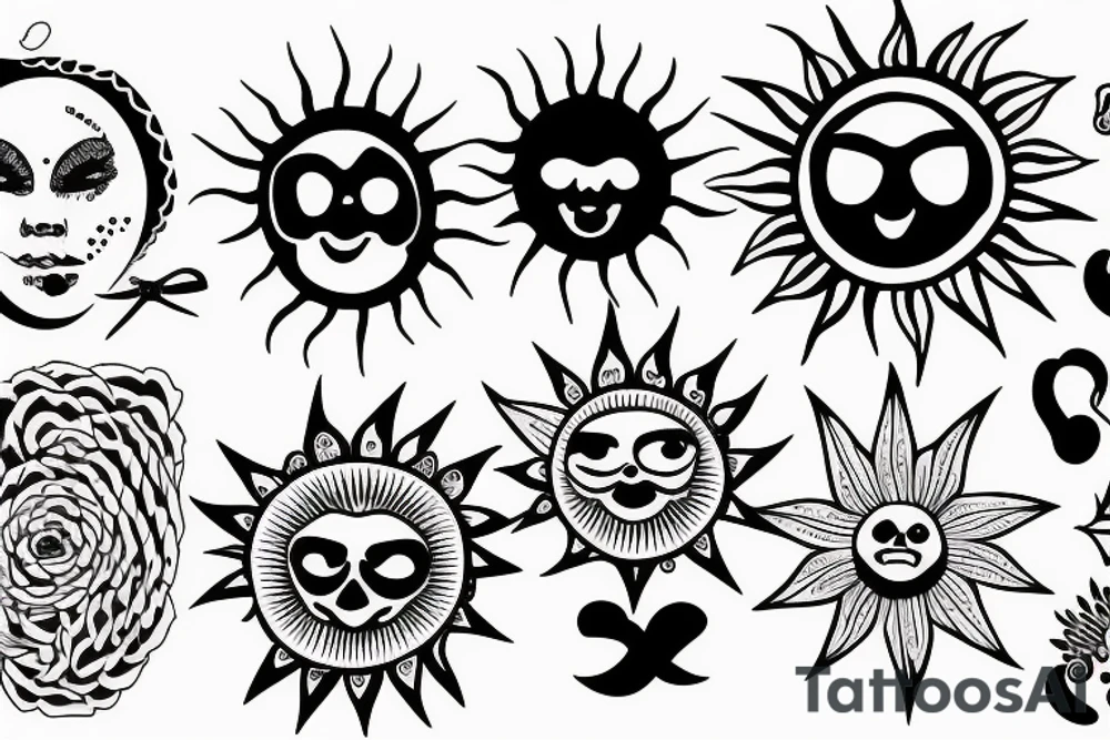 Write sun shine down on us all tattoo idea