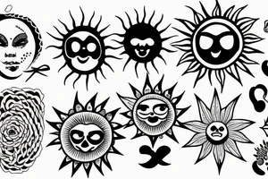Write sun shine down on us all tattoo idea