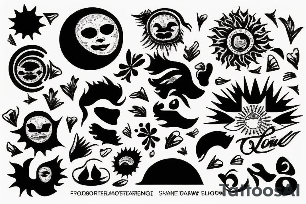 sun shine down on us all tattoo idea