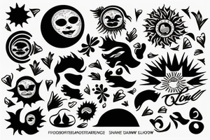 sun shine down on us all tattoo idea