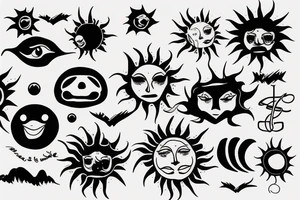 sun shine down on us all tattoo idea