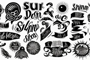 sun shine down on us all tattoo idea