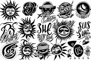 sun shine down on us all tattoo idea