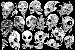 Anime scary tattoo idea