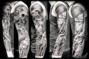 Anime scary tattoo idea