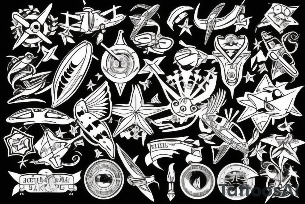 Plane tattoo idea