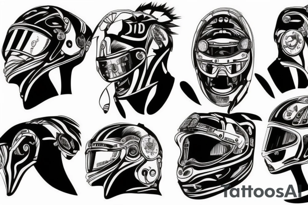 A racing pilot monkey tattoo idea
