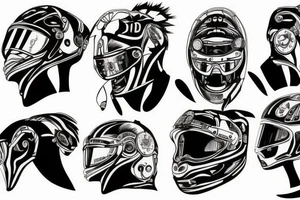 A racing pilot monkey tattoo idea