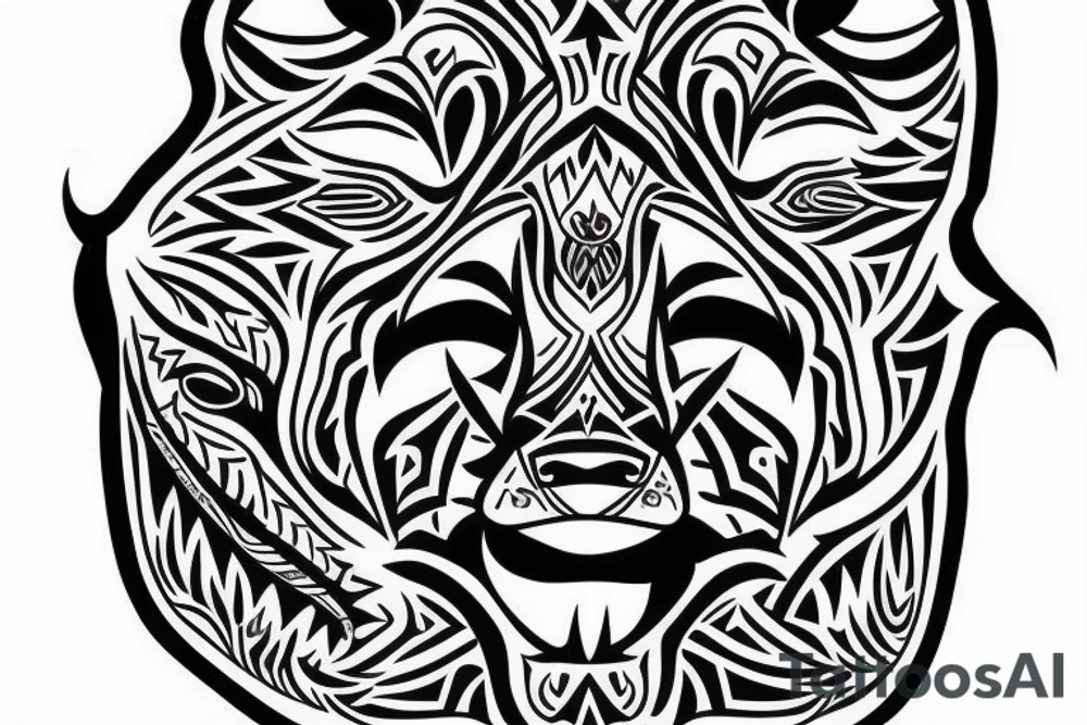 Mean Alpha wolf tattoo on the forearm tattoo idea
