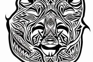 Mean Alpha wolf tattoo on the forearm tattoo idea