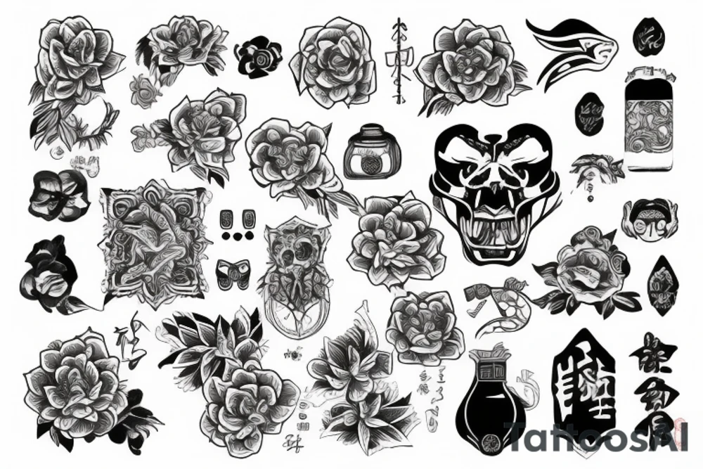 Дракон tattoo idea