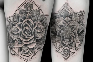 make a full sleve tattoo with shadows tattoo idea
