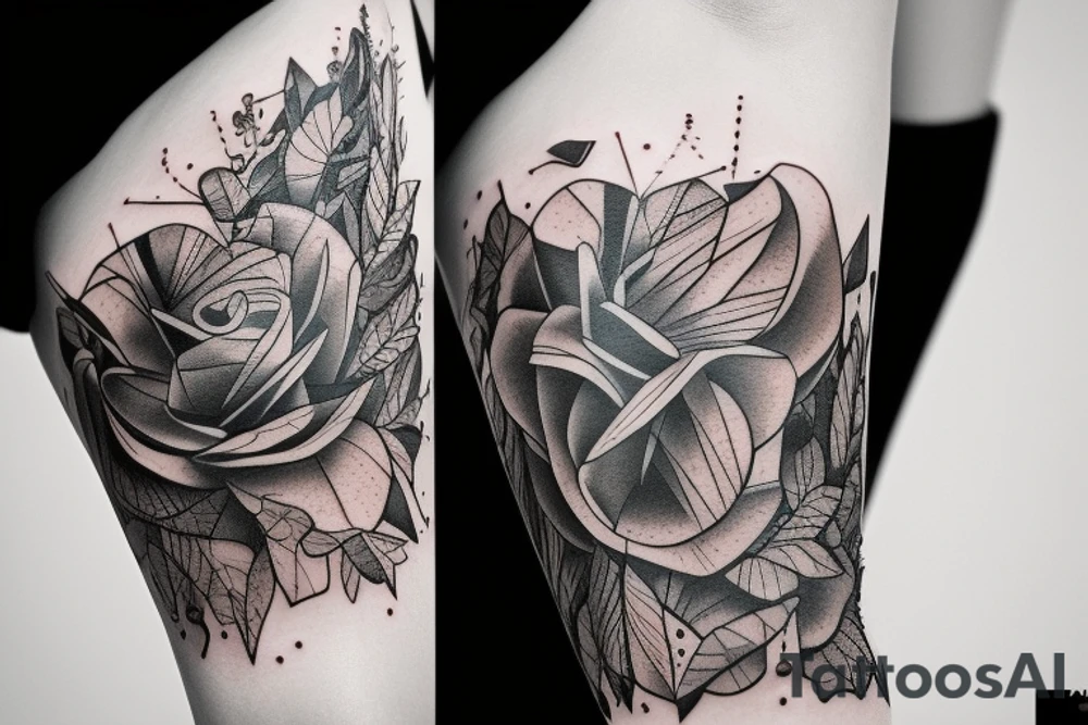 make a full sleve tattoo with shadows tattoo idea