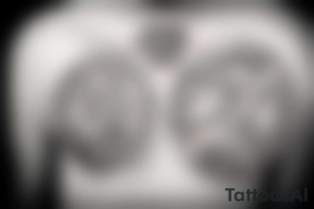 round geometric with letters T and G tattoo idea round geometric with letters T and G tattoo idea