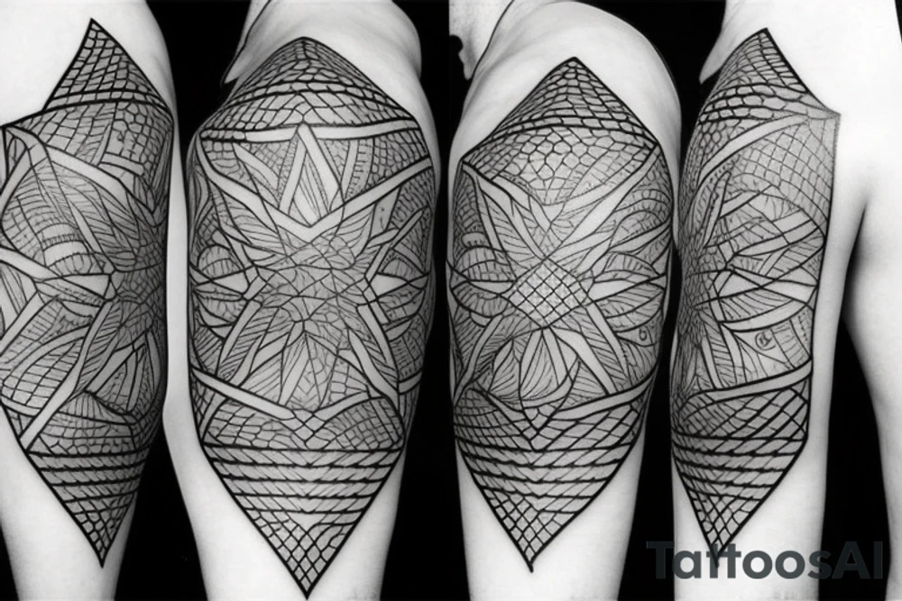 manly geometric shapes that are simple tattoo idea