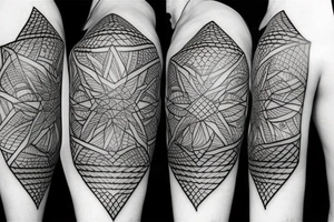manly geometric shapes that are simple tattoo idea