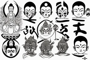 Buddha Bodhisattva Netero Hunter X Hunter tattoo idea