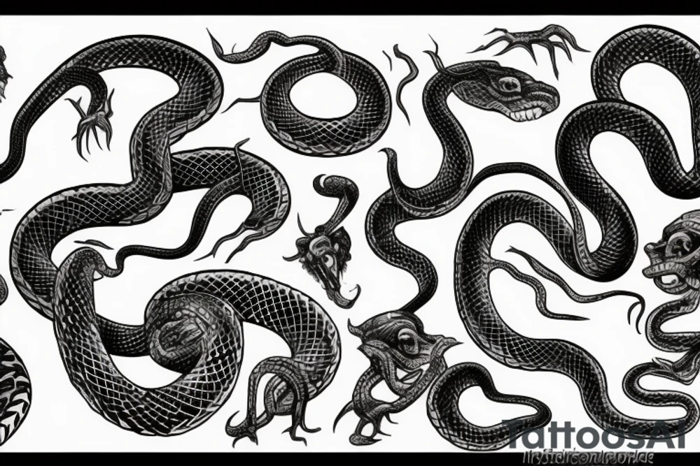 great snake Rykard, Lord of Blasphemy tattoo idea