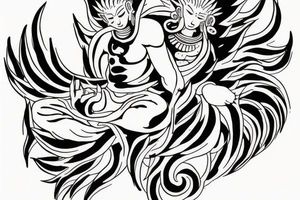 Buddha Bodhisattva Netero Hunter X Hunter nine tails tattoo idea