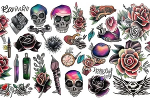 Rawen tattoo idea